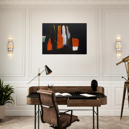 Bouteilles - Art Informel - Nicolas de Stael Brushed Aluminum Print - 70x100 cm / 28x40 inches | Nicolas de Stael Aluminum Print | Nicolas de Stael Prints