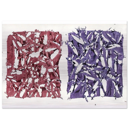 Tabula - 1981 - Simon Hantai Brushed Aluminum Print - 70x100 cm / 28x40 inches | Simon Hantai Aluminum Print | Simon Hantai Prints