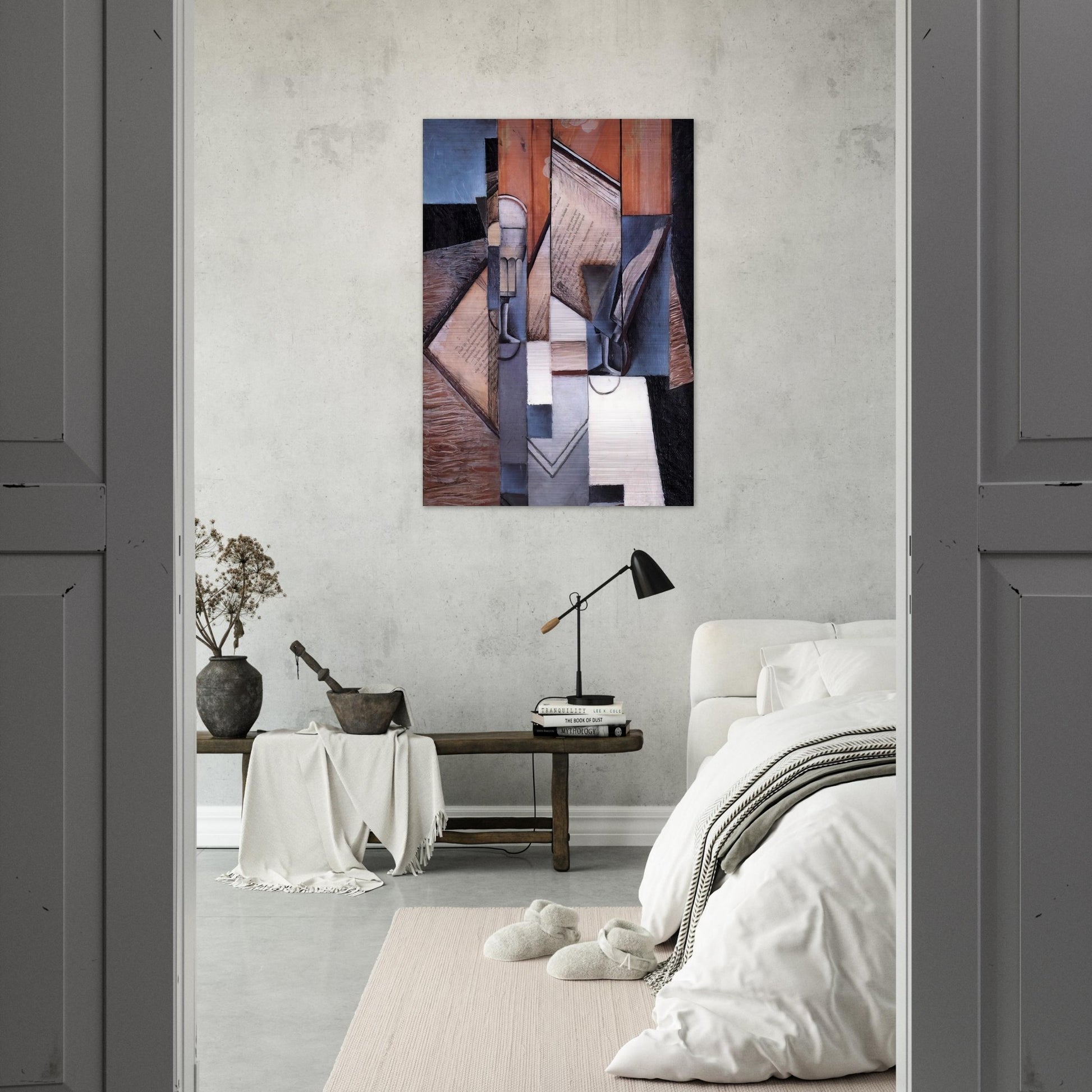 THE BOOK 1913 - Juan Gris Brushed Aluminum Print - 70x100 cm / 28x40 inches | Juan Gris Aluminum Print | Juan Gris Prints