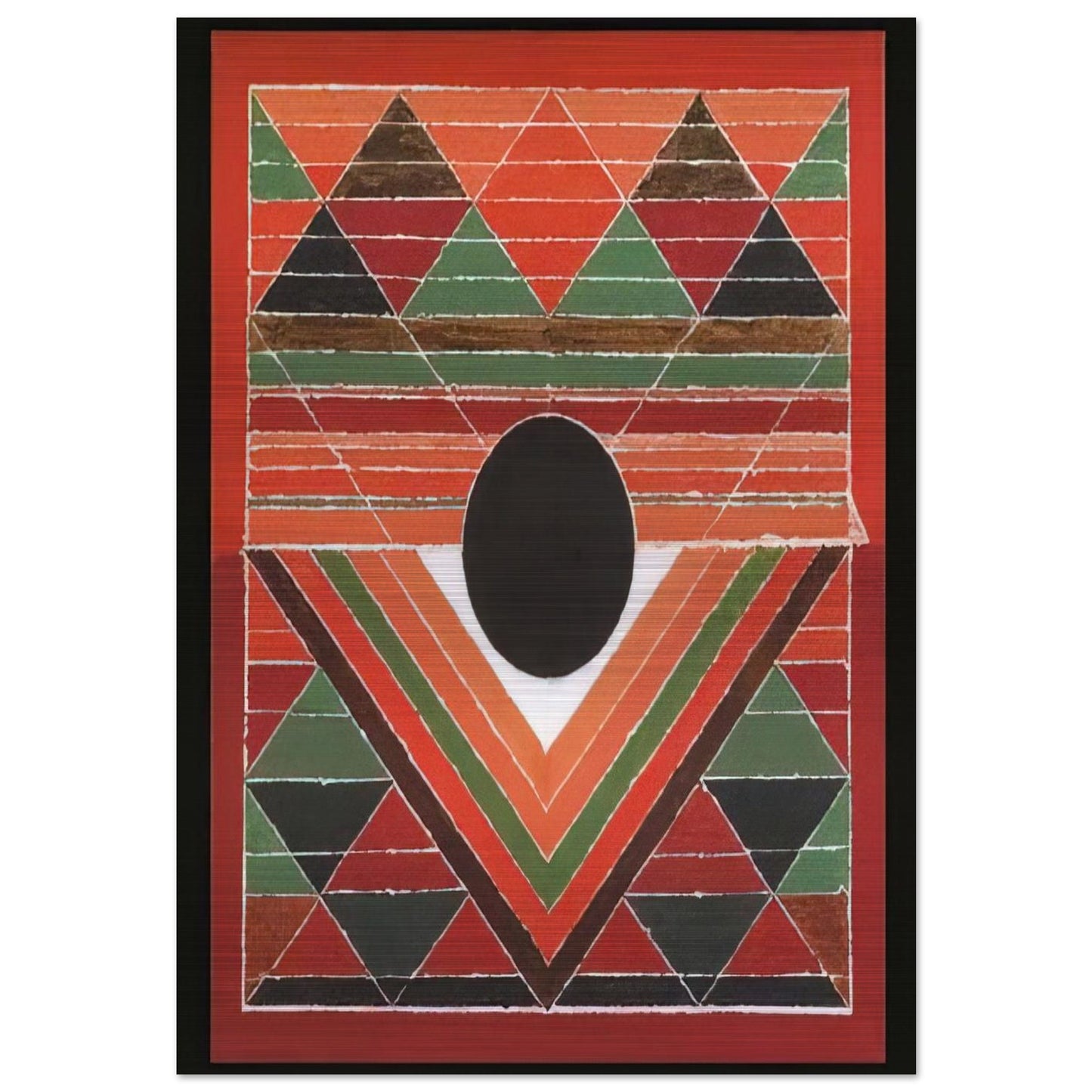 Bijh - Abstract Art - S. H. Raza Brushed Aluminum Print - 70x100 cm / 28x40 inches | S. H. Raza Aluminum Print | S. H. Raza Prints