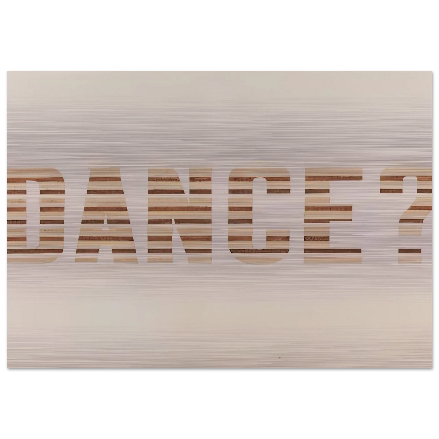 DANCE 1973 0 - Edward Ruscha Brushed Aluminum Print - 70x100 cm / 28x40 inches | Edward Ruscha Aluminum Print | Edward Ruscha Prints