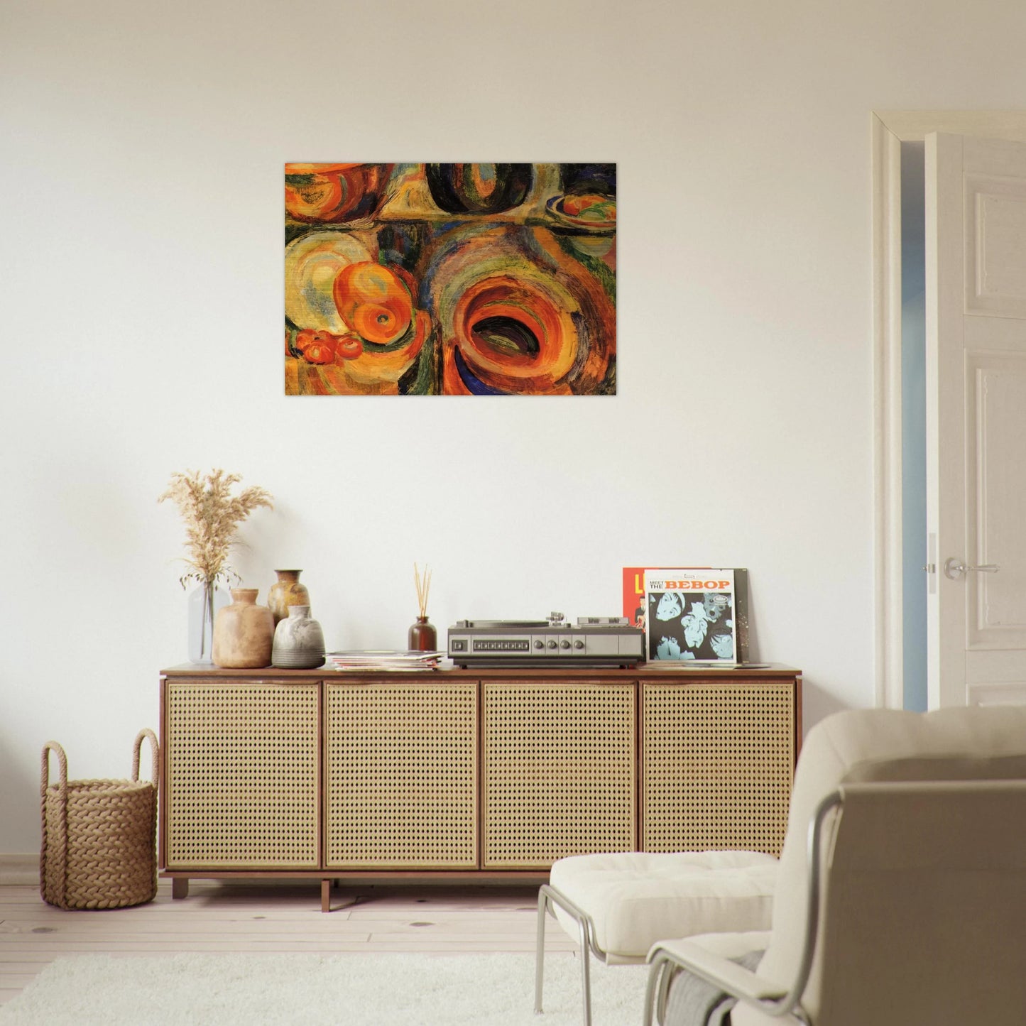 PORTUGESE STILL LIFE - Sonia Delaunay Brushed Aluminum Print - 70x100 cm / 28x40 inches | Sonia Delaunay Aluminum Print | Sonia Delaunay Prints