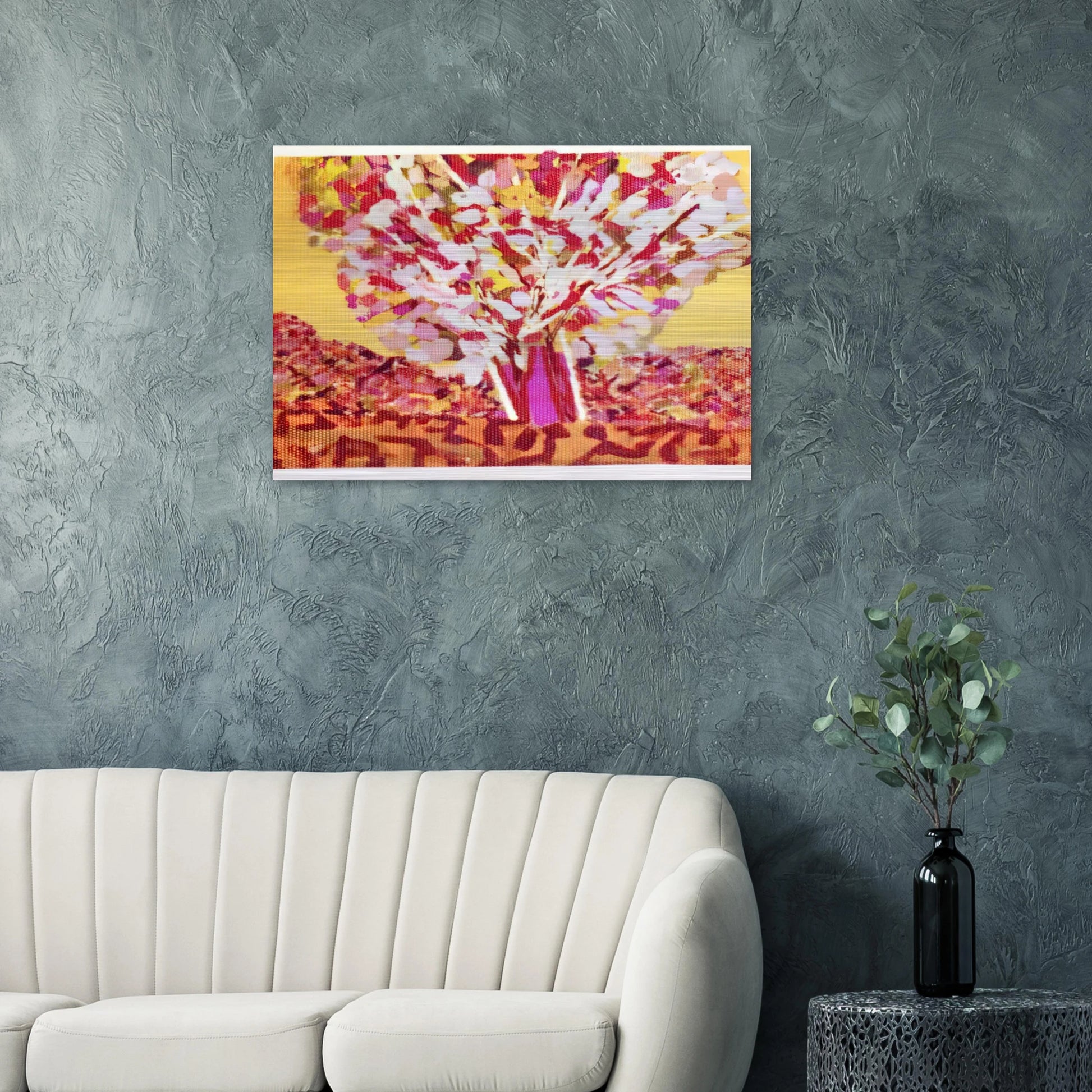 Utah, the Pregnant Tree - 1975 - Ronnie Landfield Brushed Aluminum Print - 70x100 cm / 28x40 inches | Ronnie Landfield Aluminum Print | Ronnie Landfield Prints