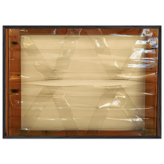 Trasparente - 1977 - Carla Accardi 70x100 cm / 28x40 inches Framed Art Print – Black Wooden Frame