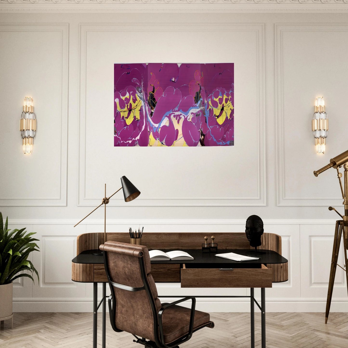 Easter Morning - 1979 - Norman Bluhm Brushed Aluminum Print - 70x100 cm / 28x40 inches | Norman Bluhm Aluminum Print | Norman Bluhm Prints