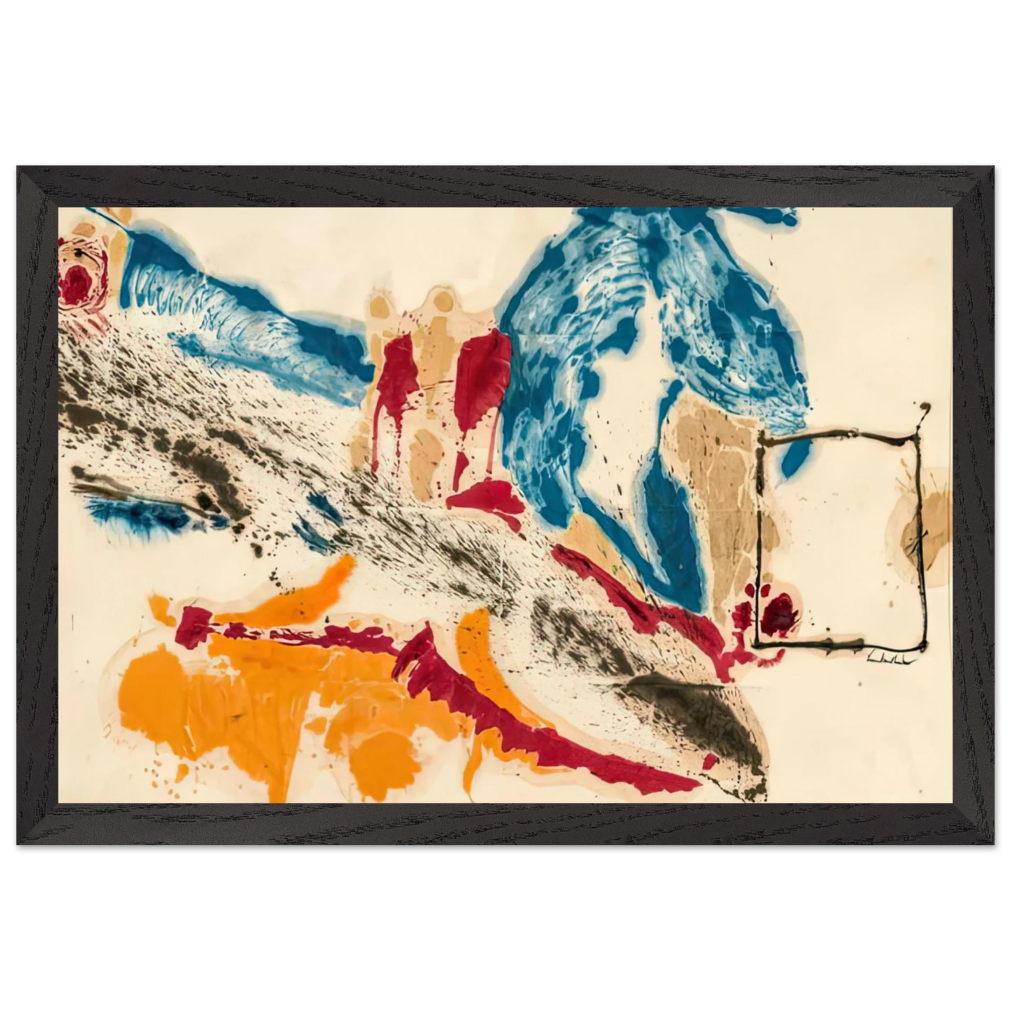 Helen Frankenthaler - Alassio, 1960- Wall Art - 60x80 cm / 24x32 inches - Fine Art Poster-canvas - -