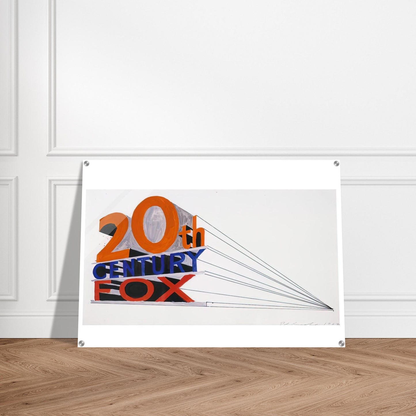 TRADEMARK 4 1962 - Edward Ruscha Acrylic Print - 70x100 cm / 28x40″ inches