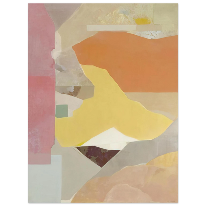 Kenzo Okada - Red and Orange - 1968  75x100 cm / 30x40inches Fine Art Poster
