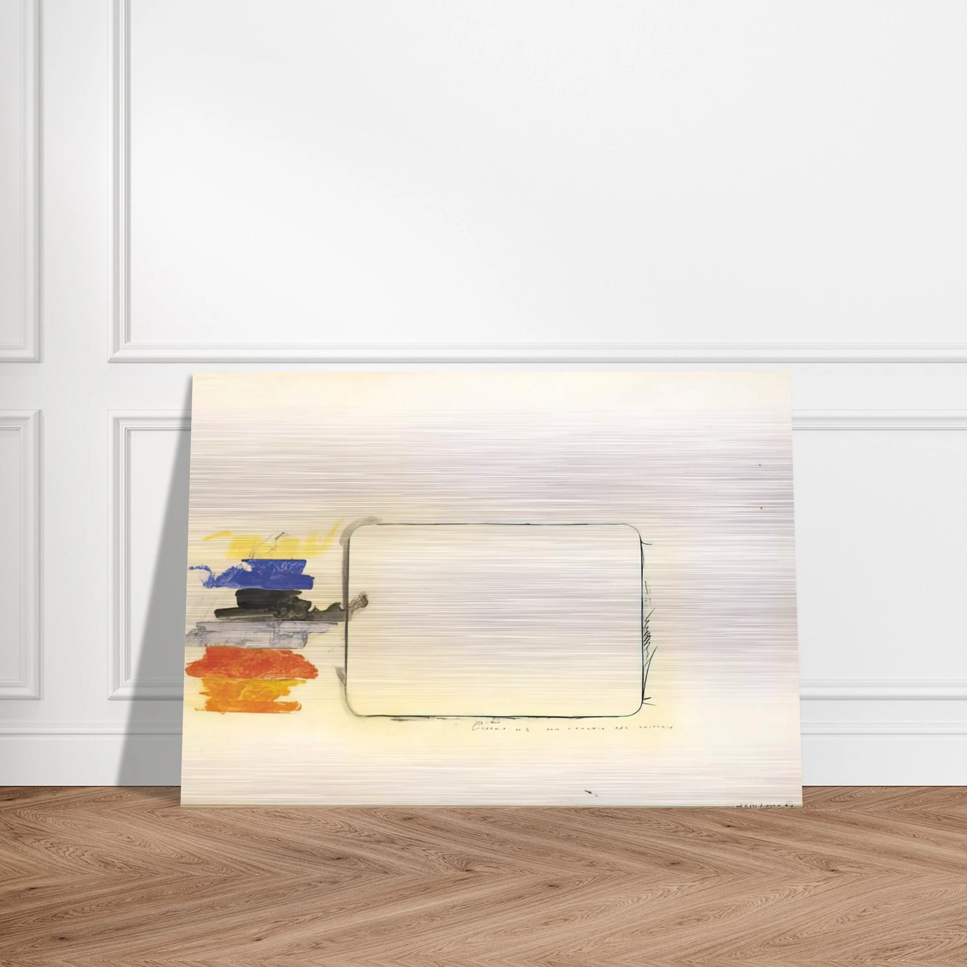 Disegno n. 2 per l'occhio del critico - Art Informel - Mario Schifano Brushed Aluminum Print - 70x100 cm / 28x40 inches | Mario Schifano Aluminum Print | Mario Schifano Prints