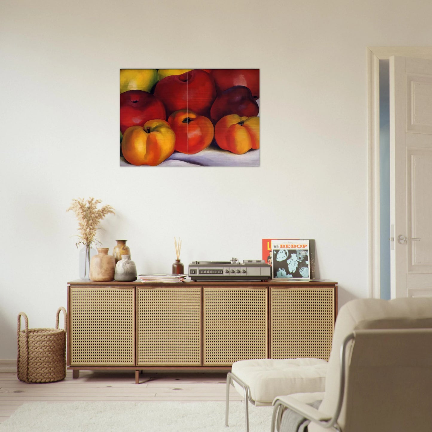 Apple Family - Georgia O'Keeffe Brushed Aluminum Print - 70x100 cm / 28x40 inches | Georgia O'Keeffe Aluminum Print | Georgia O'Keeffe Prints