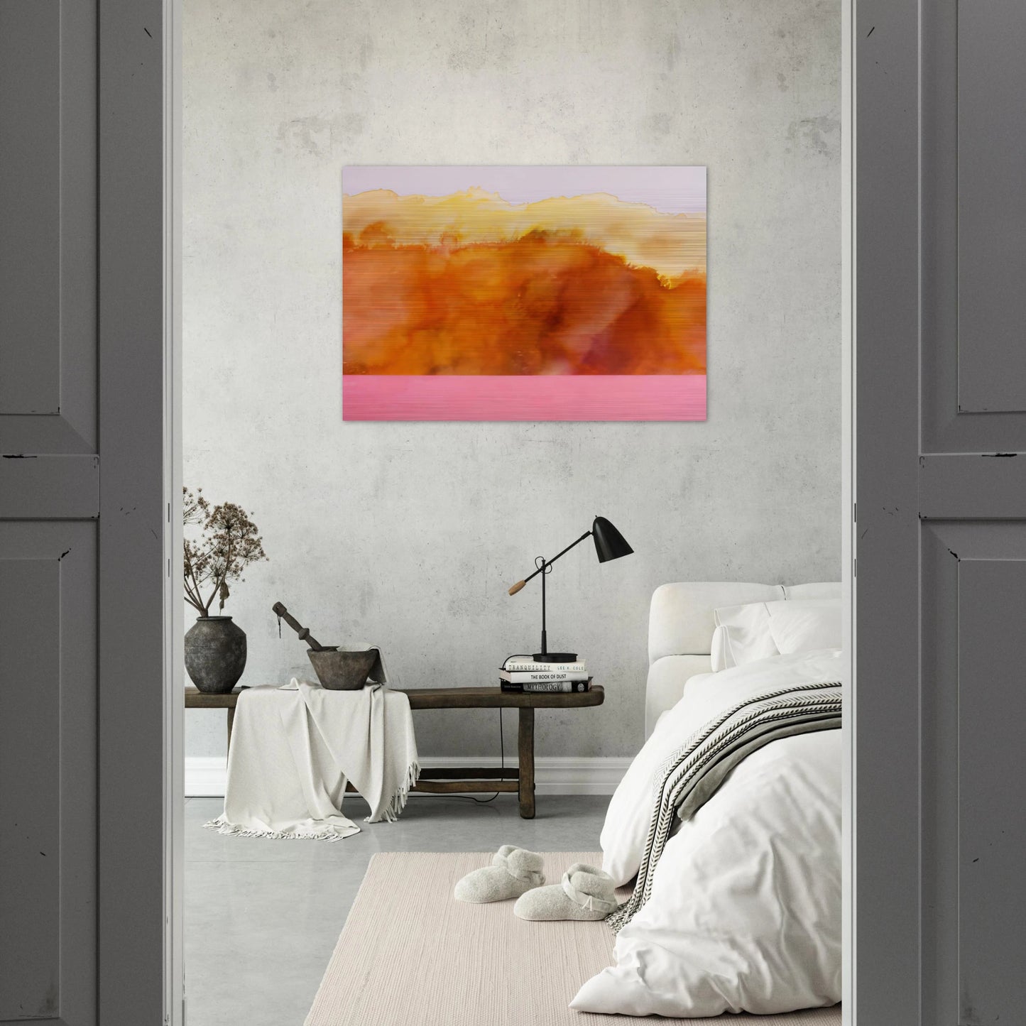 For John Keats - 1978 - Ronnie Landfield Brushed Aluminum Print - 70x100 cm / 28x40 inches | Ronnie Landfield Aluminum Print | Ronnie Landfield Prints