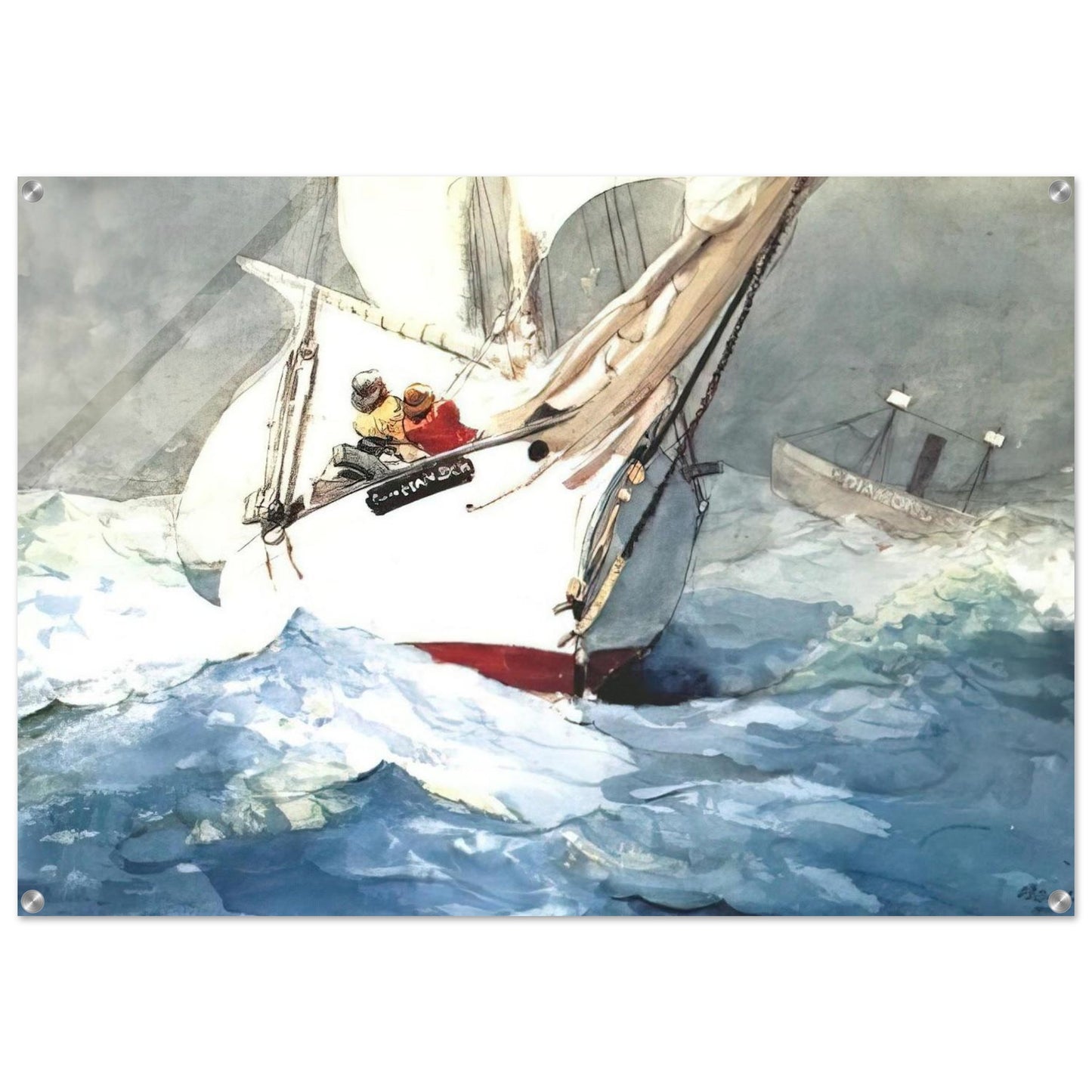 DIAMOND SHOAL - Winslow Homer Acrylic Print - 70x100 cm / 28x40″ inches