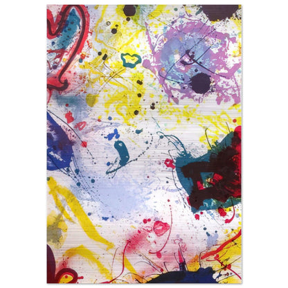 Untitled  SF-345  - Sam Francis Brushed Aluminum Print - 70x100 cm / 28x40 inches | Sam Francis Aluminum Print | Sam Francis Prints