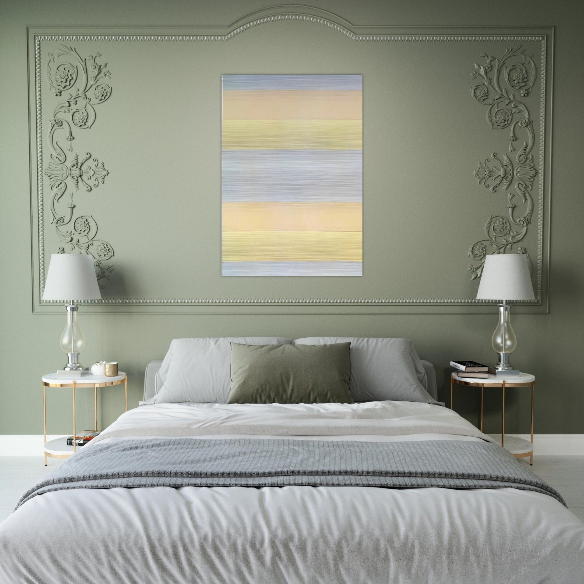 With My Back to the World - Agnes Martin Brushed Aluminum Print - 70x100 cm / 28x40 inches | Agnes Martin Aluminum Print | Agnes Martin Prints