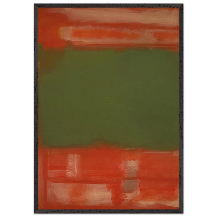 No24 - 1949 - Mark Rothko 70x100 cm / 28x40 inches Framed Art Print – Black Wooden Frame