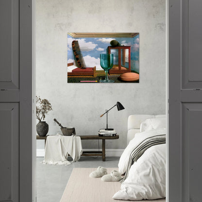 PERSONAL VALUES 1952 - Rene Magritte Brushed Aluminum Print - 70x100 cm / 28x40 inches | Rene Magritte Aluminum Print | Rene Magritte Prints