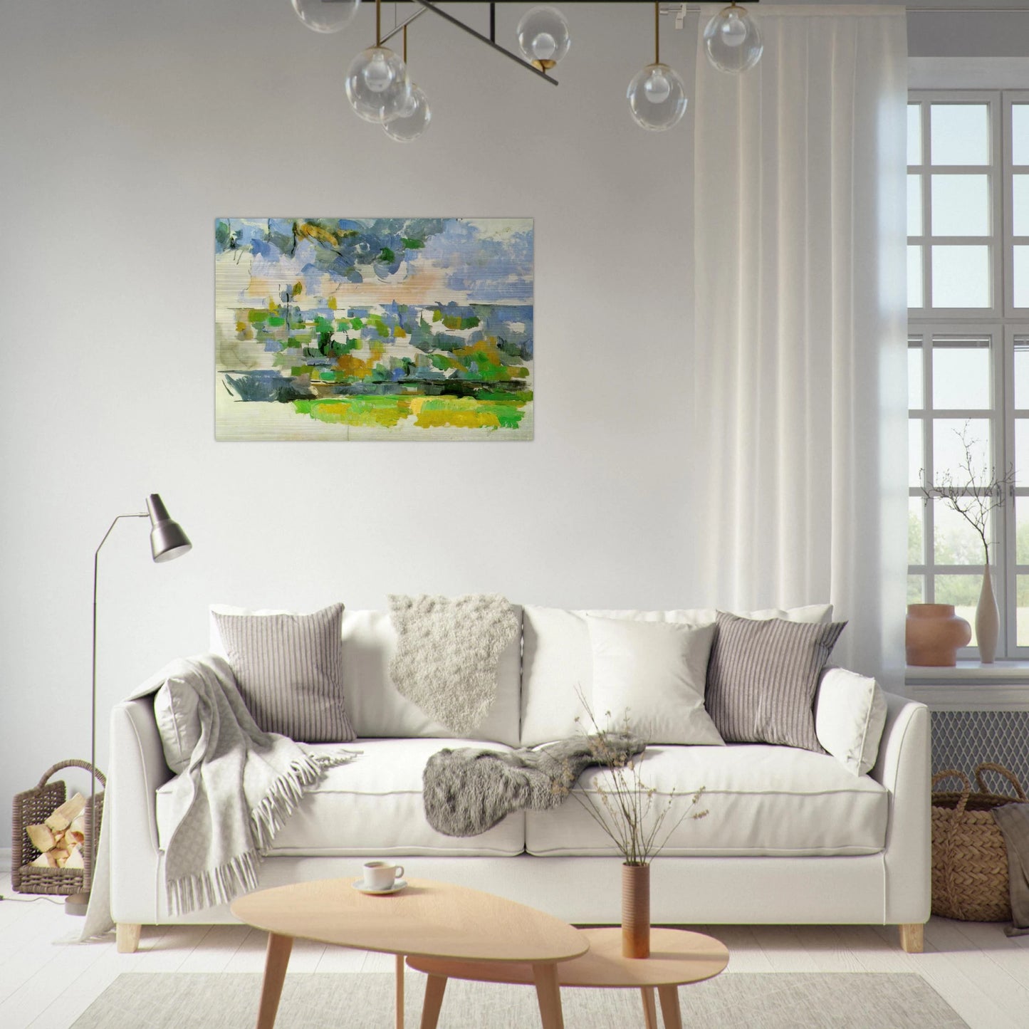 The Garden at Les Lauves - Paul Cézanne Brushed Aluminum Print - 70x100 cm / 28x40 inches | Paul Cézanne Aluminum Print | Paul Cézanne Prints