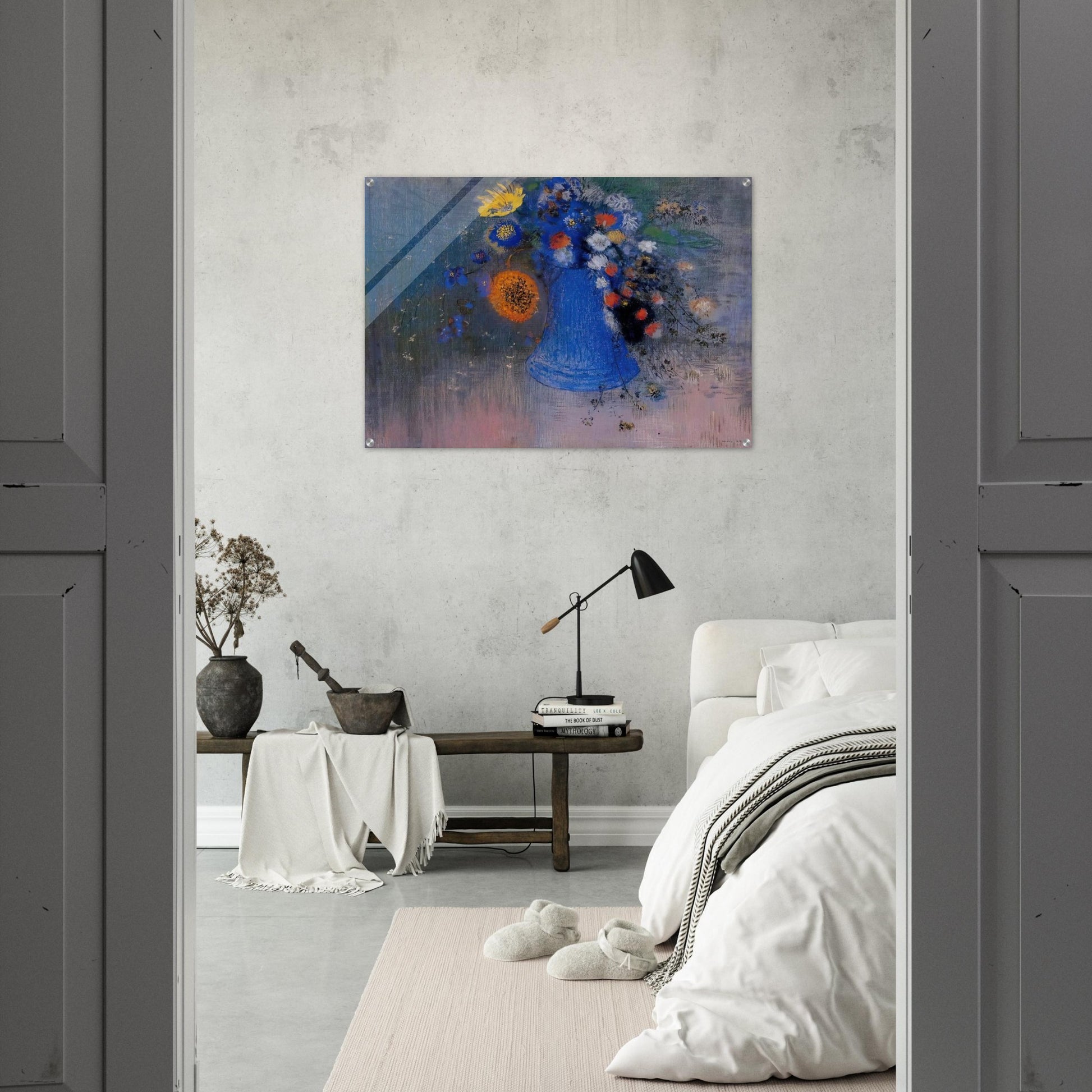 VASE OF FLOWERS 8 - Odilon Redon Acrylic Print - 70x100 cm / 28x40″ inches | Odilon Redon Wall Art | Odilon Redon Prints