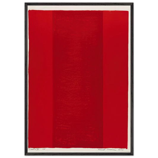 Canto XV - Barnett Newman 70x100 cm / 28x40 inches Framed Art Print – Black Wooden Frame