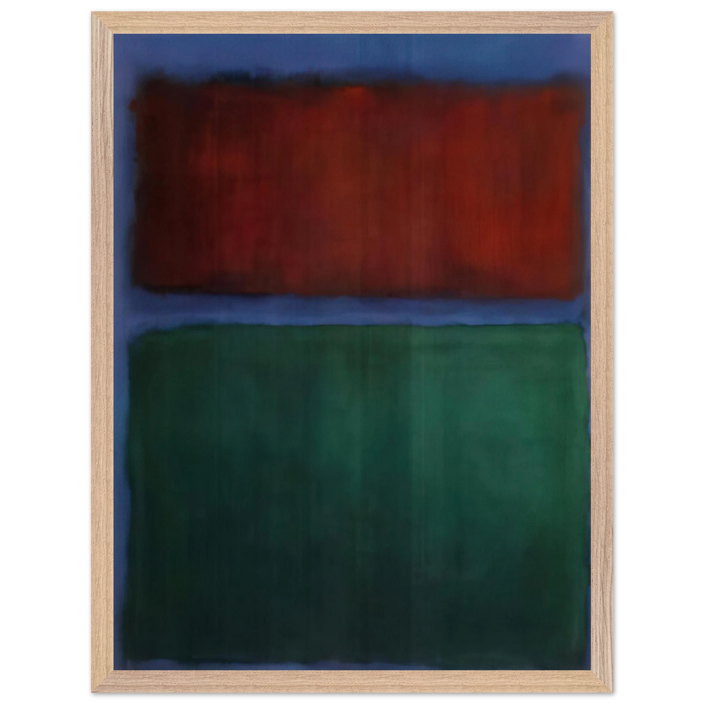 Mark Rothko - Earth and Green - 1955 Wall Art - 21x29.7 cm / 8x12" - Premium Wooden Framed Poster With Fine Art Paper-canvas - Wood frame