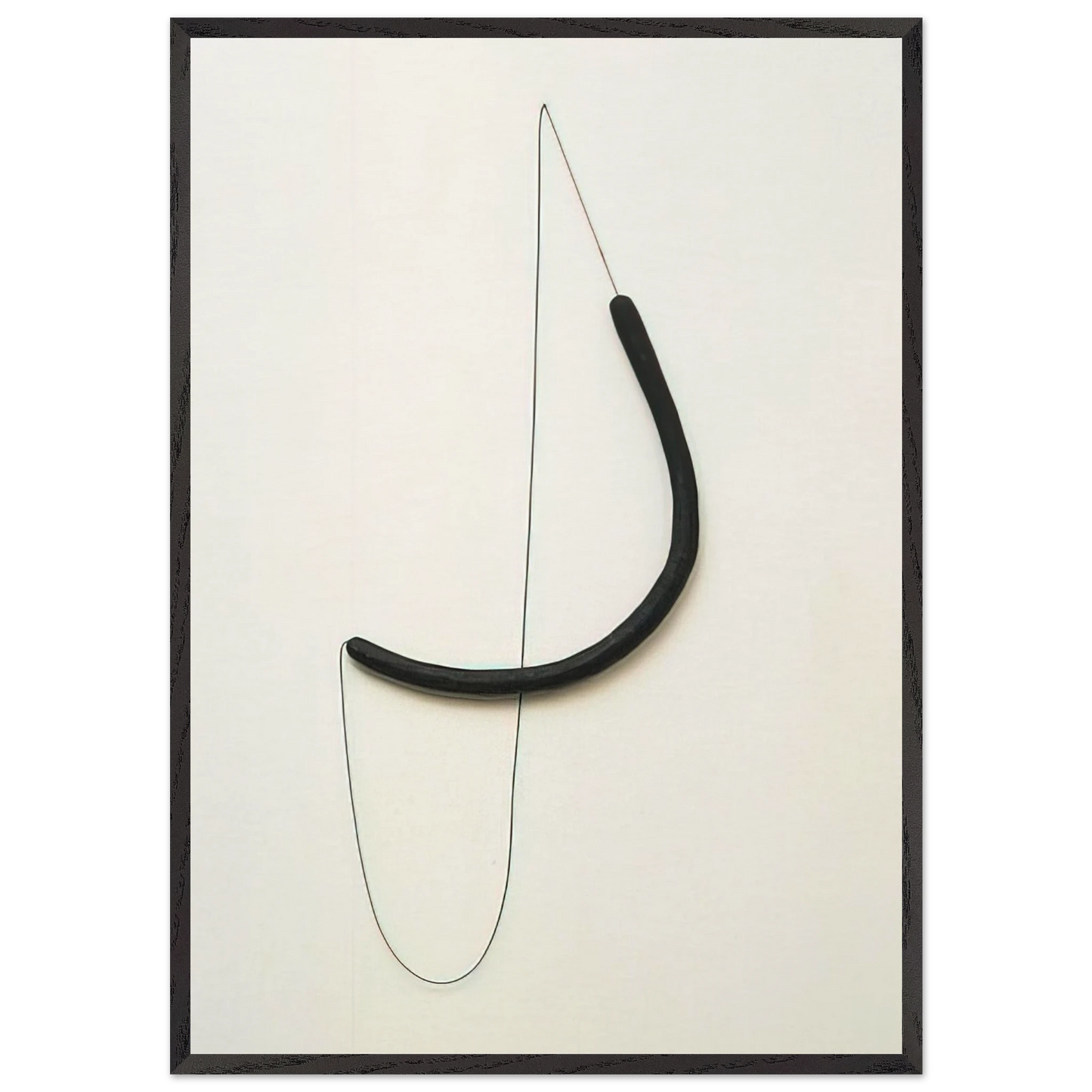 UNTITLED 1966 1 N2 - Eva Hesse 70x100 cm / 28x40 inches Framed Art Print – Black Wooden Frame