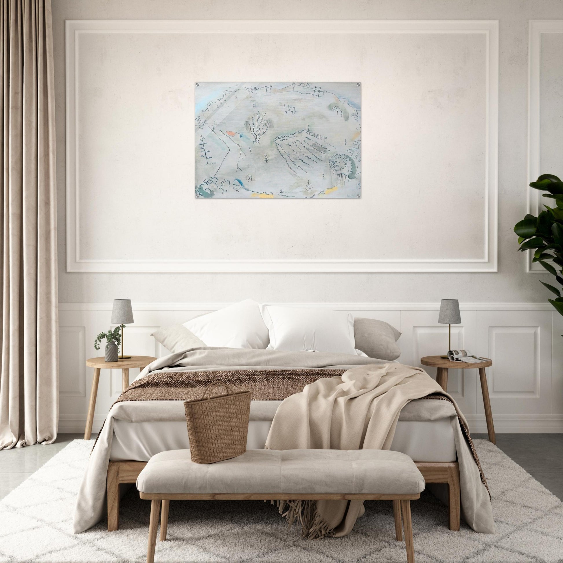 Composition à la carte de France - 1931 - John Ferren Acrylic Print - 70x100 cm / 28x40″ inches