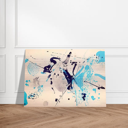 Blue Violet - Sam Francis Brushed Aluminum Print - 70x100 cm / 28x40 inches | Sam Francis Aluminum Print | Sam Francis Prints