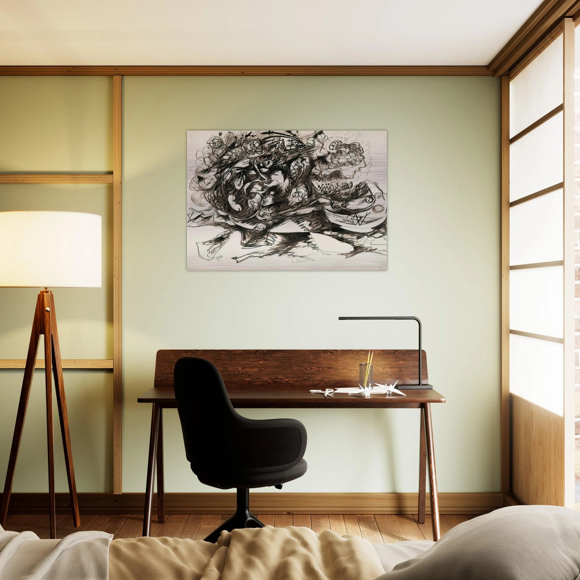 UNTITLED O CONNOR THAW 771 - Jackson Pollock Brushed Aluminum Print - 70x100 cm / 28x40 inches | Jackson Pollock Aluminum Print | Jackson Pollock Prints