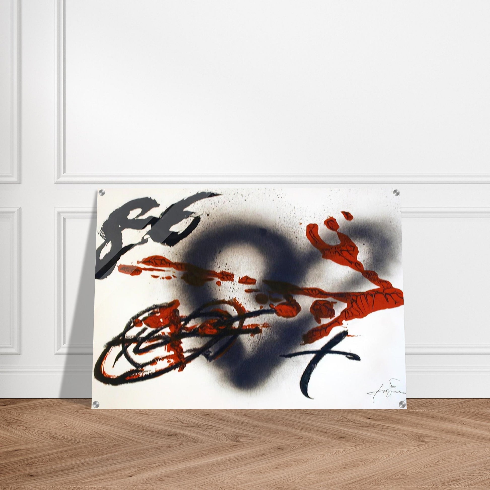 COEUR ET FLECHE 1985 - Antoni Tapies Acrylic Print - 70x100 cm / 28x40″ inches | Antoni Tapies Wall Art | Antoni Tapies Prints