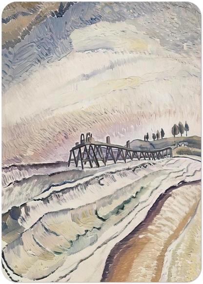 Bulli Pier, South Coast - 1931 By Grace Cossington Smith Pack of 10 Post Cards | Grace Cossington Smith Post Cards | A6 (10.5 x 14.8 cm) - 4.1 x 5.8 inches
