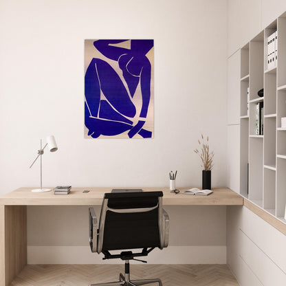BLUE NUDE III 1952 - Henri Matisse Brushed Aluminum Print - 70x100 cm / 28x40 inches | Henri Matisse Aluminum Print | Henri Matisse Prints