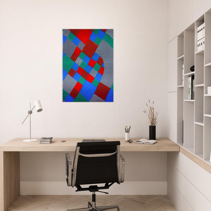 WORD POETRY POETRY OF COLORS - Sonia Delaunay Brushed Aluminum Print - 70x100 cm / 28x40 inches | Sonia Delaunay Aluminum Print | Sonia Delaunay Prints