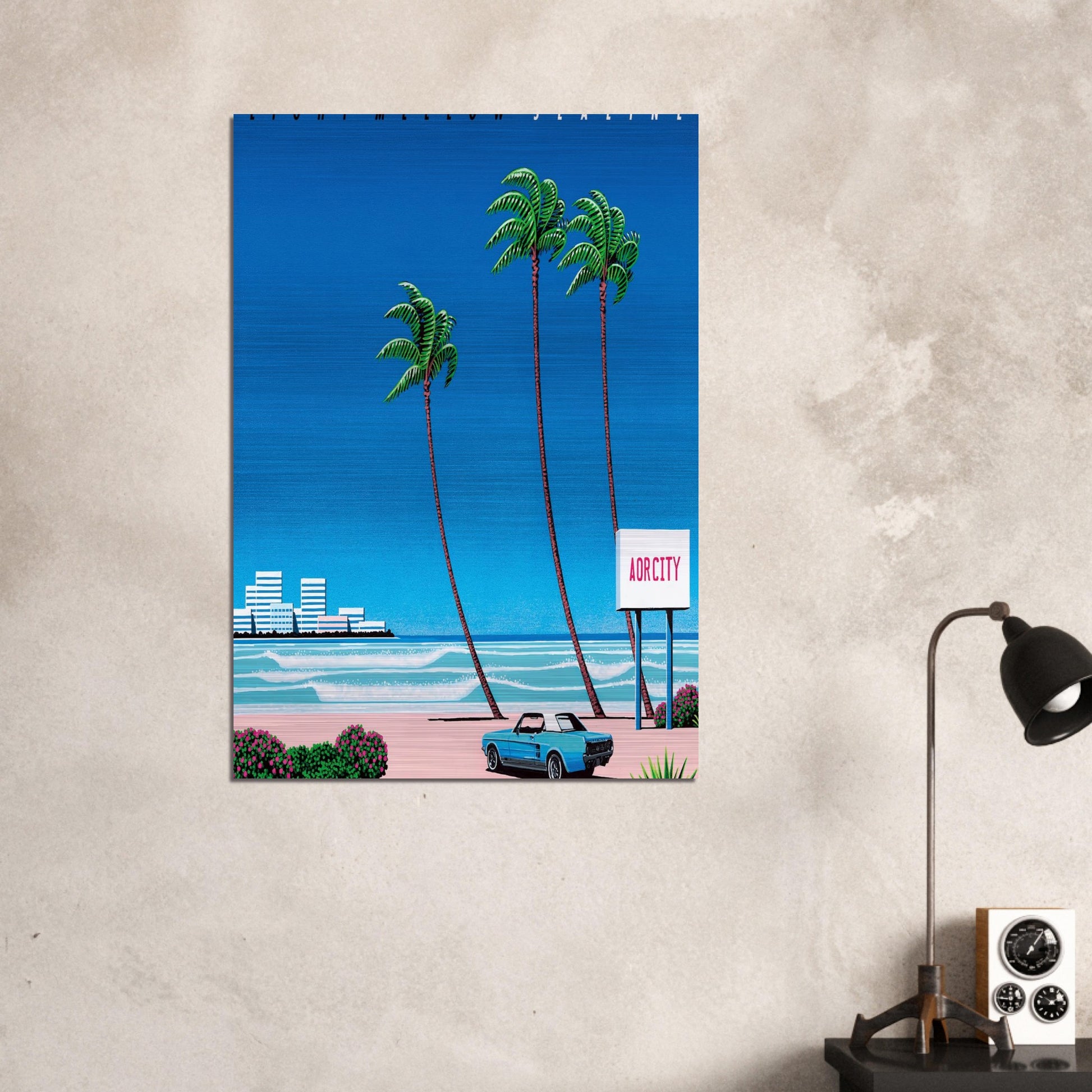Light Mellow Sealine - Hiroshi Nagai Brushed Aluminum Print - 70x100 cm / 28x40 inches | Hiroshi Nagai Aluminum Print | Hiroshi Nagai Prints