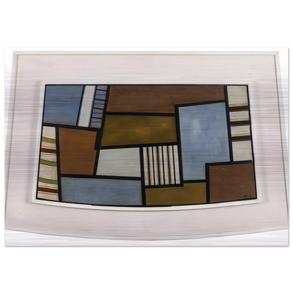 Mad II - 1945 - Carmelo Arden Quin Brushed Aluminum Print - 70x100 cm / 28x40 inches | Carmelo Arden Quin Aluminum Print | Carmelo Arden Quin Prints