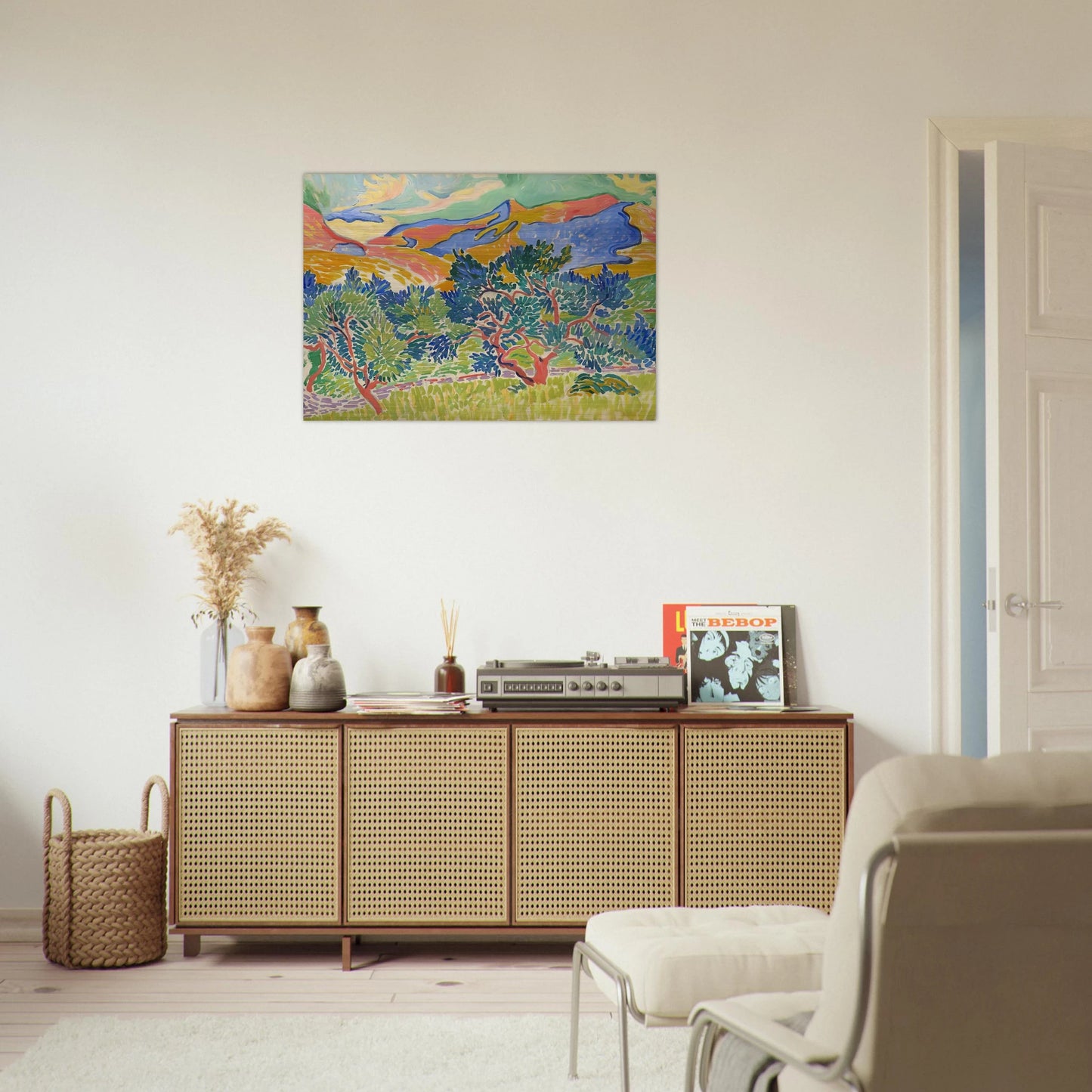 MOUNTAINS AT COLLIOURE 1905 - Andre Derain Brushed Aluminum Print - 70x100 cm / 28x40 inches | Andre Derain Aluminum Print | Andre Derain Prints