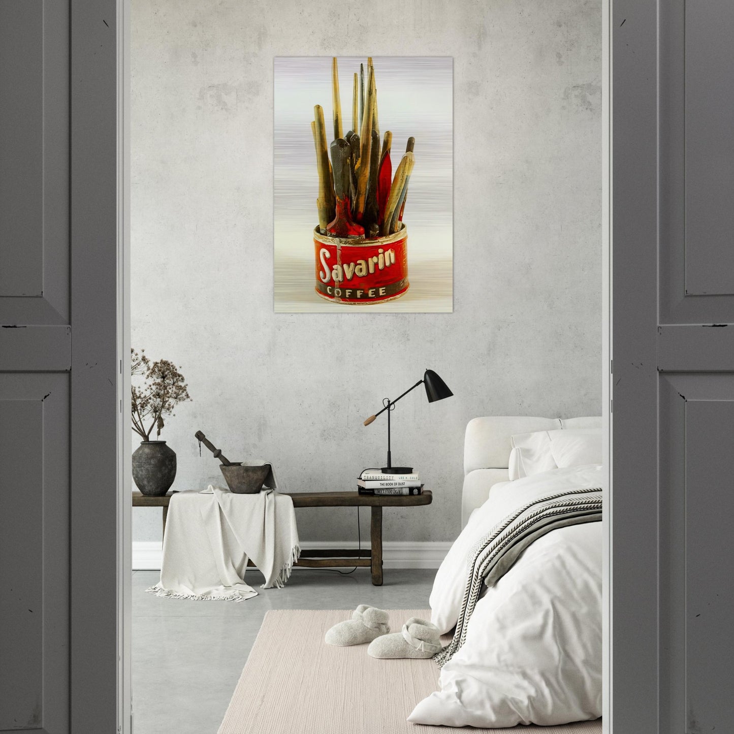 PAINTED BRONZE - Jasper Johns Brushed Aluminum Print - 70x100 cm / 28x40 inches | Jasper Johns Aluminum Print | Jasper Johns Prints