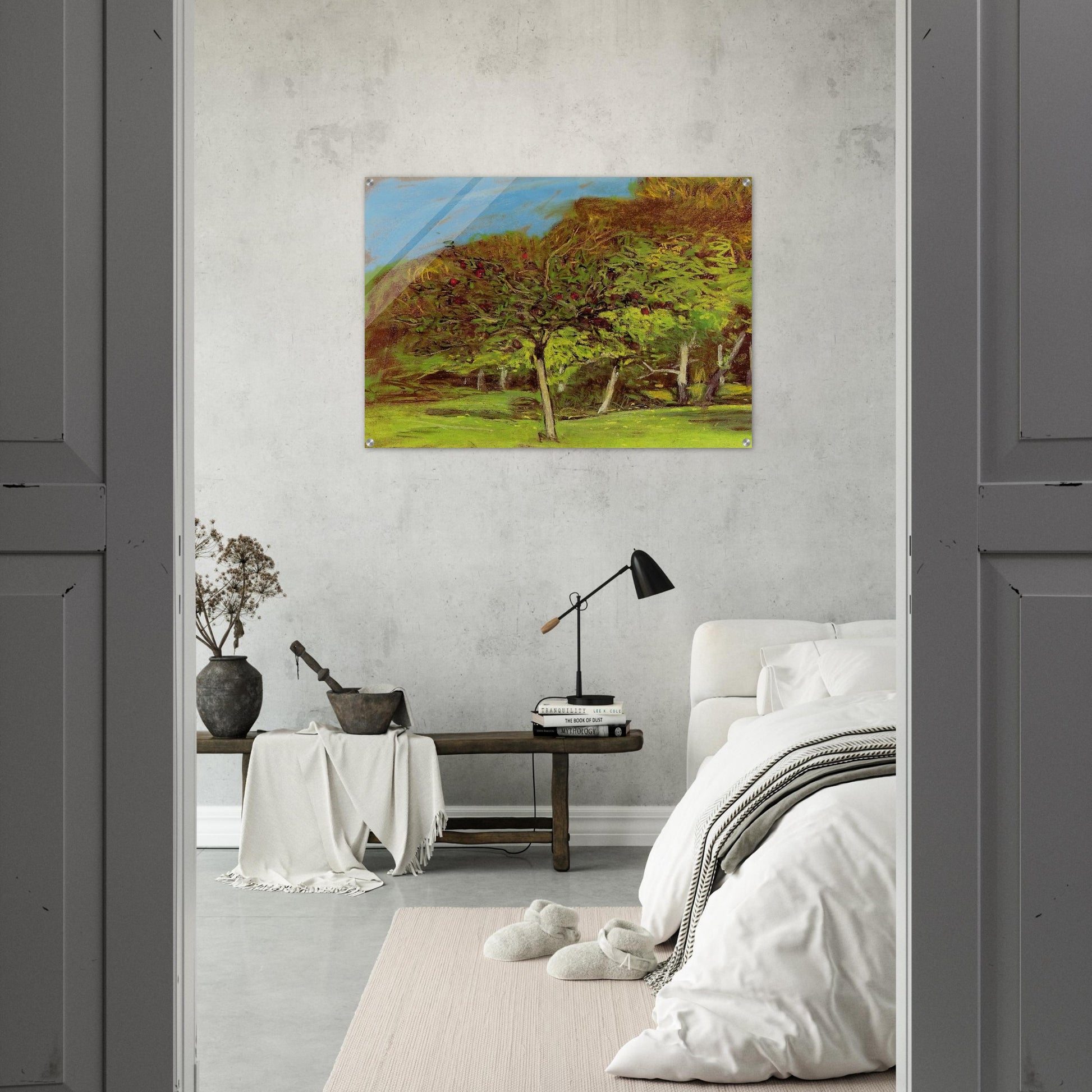 Fruit Trees - claude monet Acrylic Print - 70x100 cm / 28x40″ inches