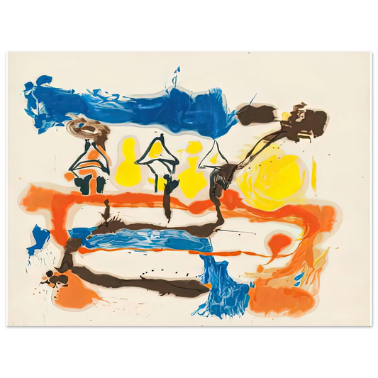 Helen Frankenthaler - Fable, 1961- Wall Art - 21x29.7 cm / 8x12" - Fine Art Poster-canvas - -