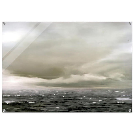 SEASCAPE CLOUDY - Gerhard Richter Acrylic Print - 70x100 cm / 28x40″ inches | Gerhard Richter Wall Art | Gerhard Richter Prints