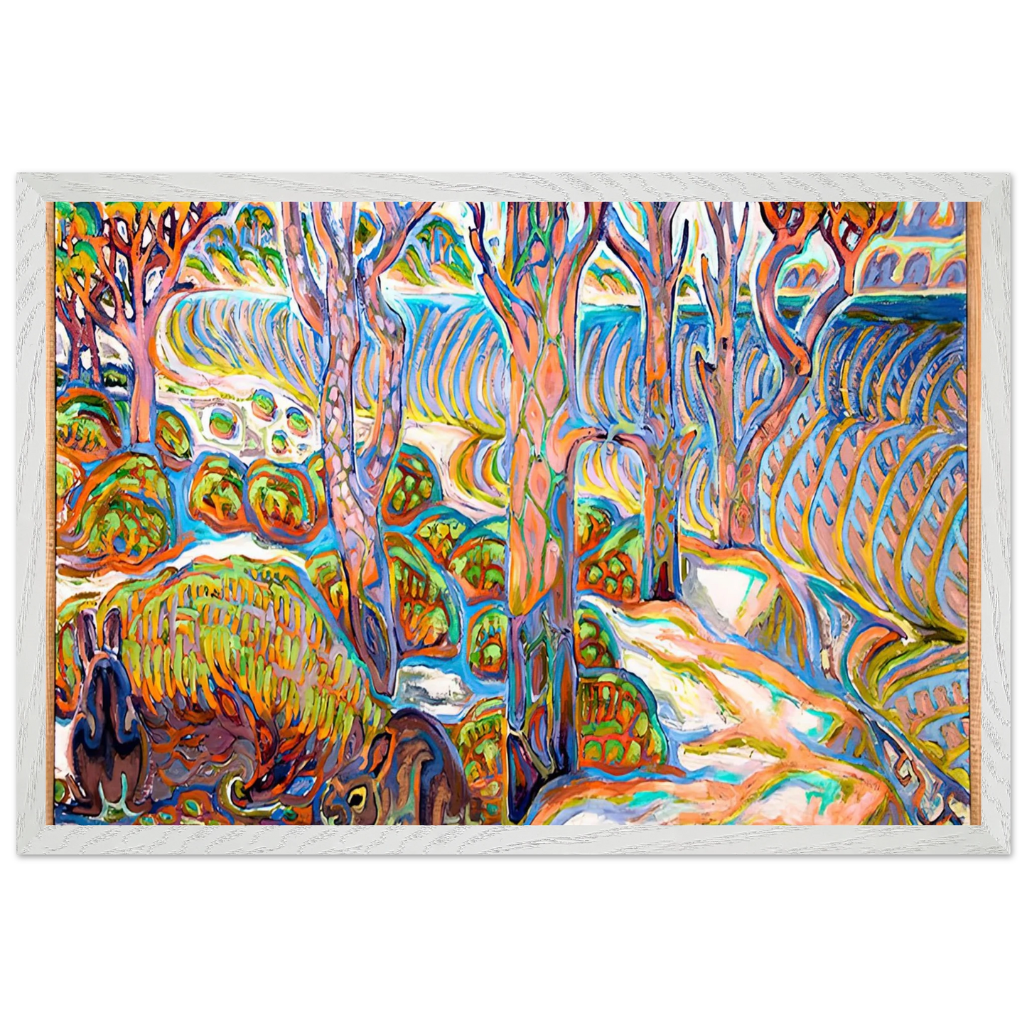Walter Inglis Anderson - Walter Anderson Wall art - 30x45 cm / 12x18 inches - Premium Wooden Framed Poster With Fine Art Paper-canvas - White frame