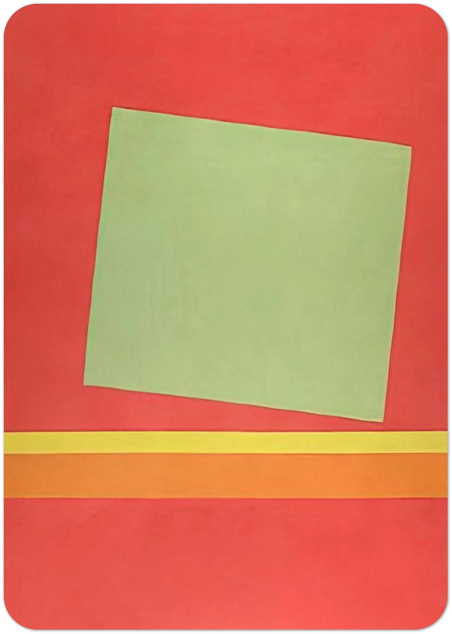 Homage to Milton Avery - Sun-Box III - 1969 By Theodoros Stamos Pack of 10 Post Cards | Theodoros Stamos Post Cards | A6 (10.5 x 14.8 cm) - 4.1 x 5.8 inches