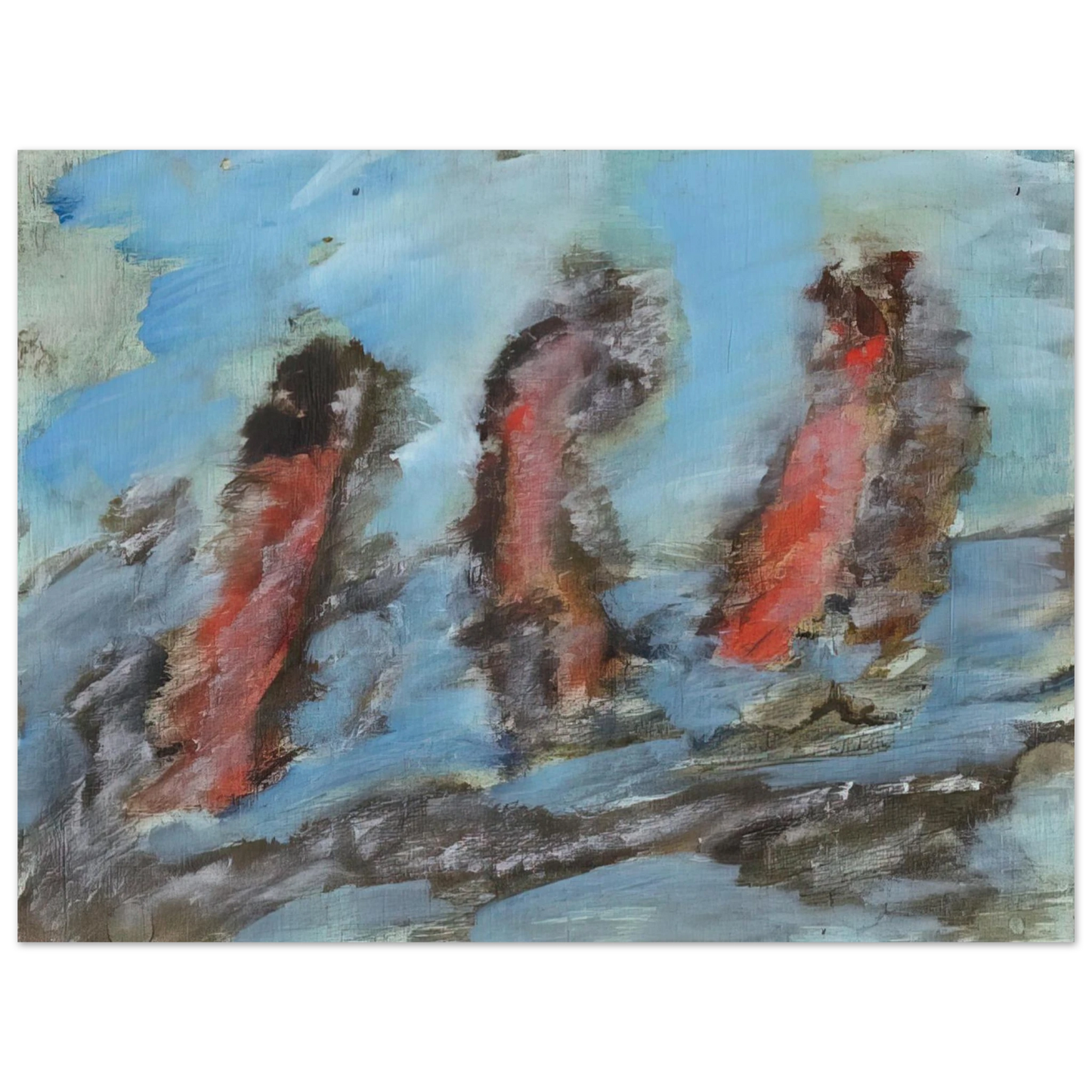 Henri Michaux - Untitled KC 505 - 1984  75x100 cm / 30x40inches Fine Art Poster
