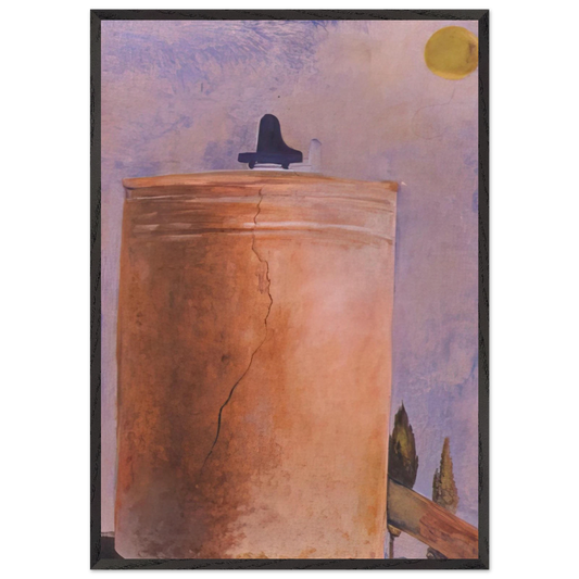 TOWER - Salvador Dali 70x100 cm / 28x40 inches Framed Art Print – Black Wooden Frame