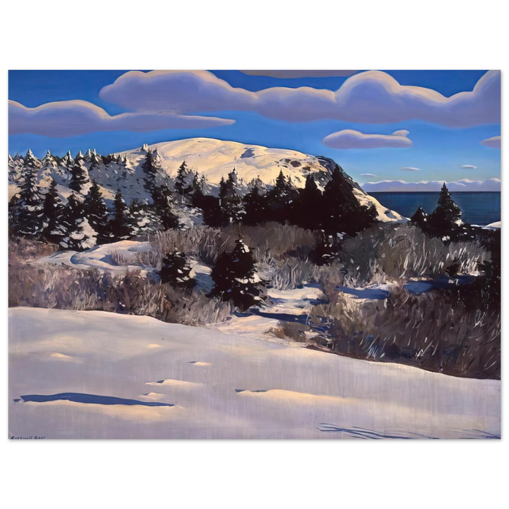 Rockwell Kent - Maine Headland, Winter  75x100 cm / 30x40inches Fine Art Poster
