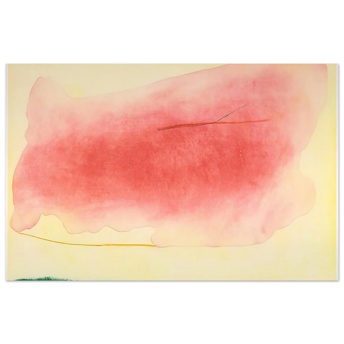 Helen Frankenthaler - Nepenthe - 1972 Wall art - 40x50 cm / 16x20 Inches - Premium Wooden Framed Poster With Fine Art Paper - Black frame