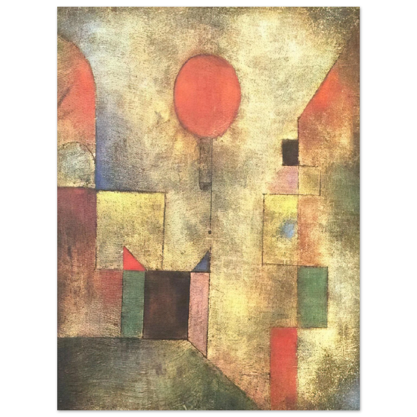 Paul Klee - RED BALLOON 1922  75x100 cm / 30x40inches Fine Art Poster