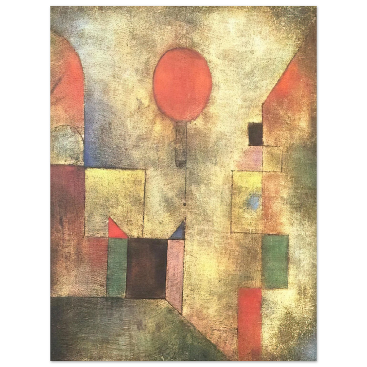 Paul Klee - RED BALLOON 1922  75x100 cm / 30x40inches Fine Art Poster