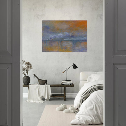 Charing Cross Bridge 02 - claude monet Brushed Aluminum Print - 70x100 cm / 28x40 inches | claude monet Aluminum Print | claude monet Prints