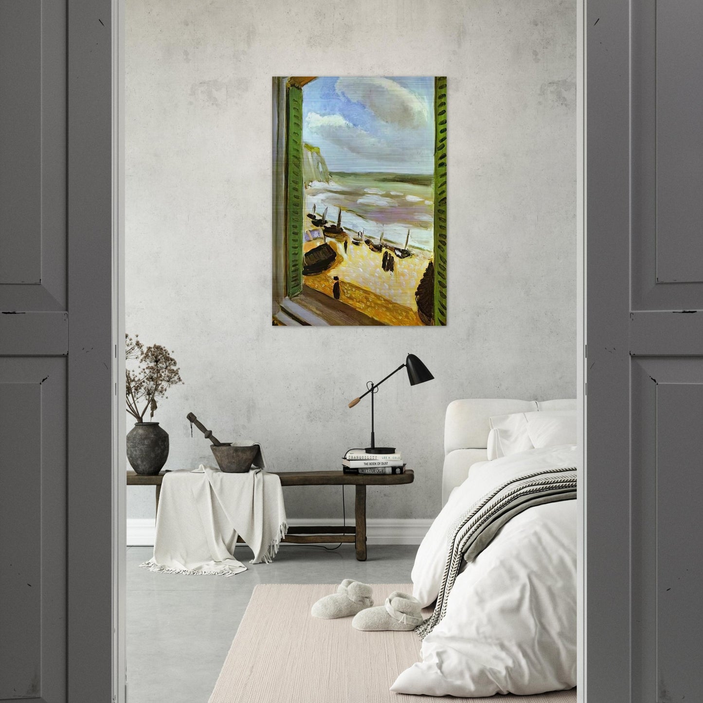 OPEN WINDOW AT COLLIOURE 1905 - Henri Matisse Brushed Aluminum Print - 70x100 cm / 28x40 inches | Henri Matisse Aluminum Print | Henri Matisse Prints