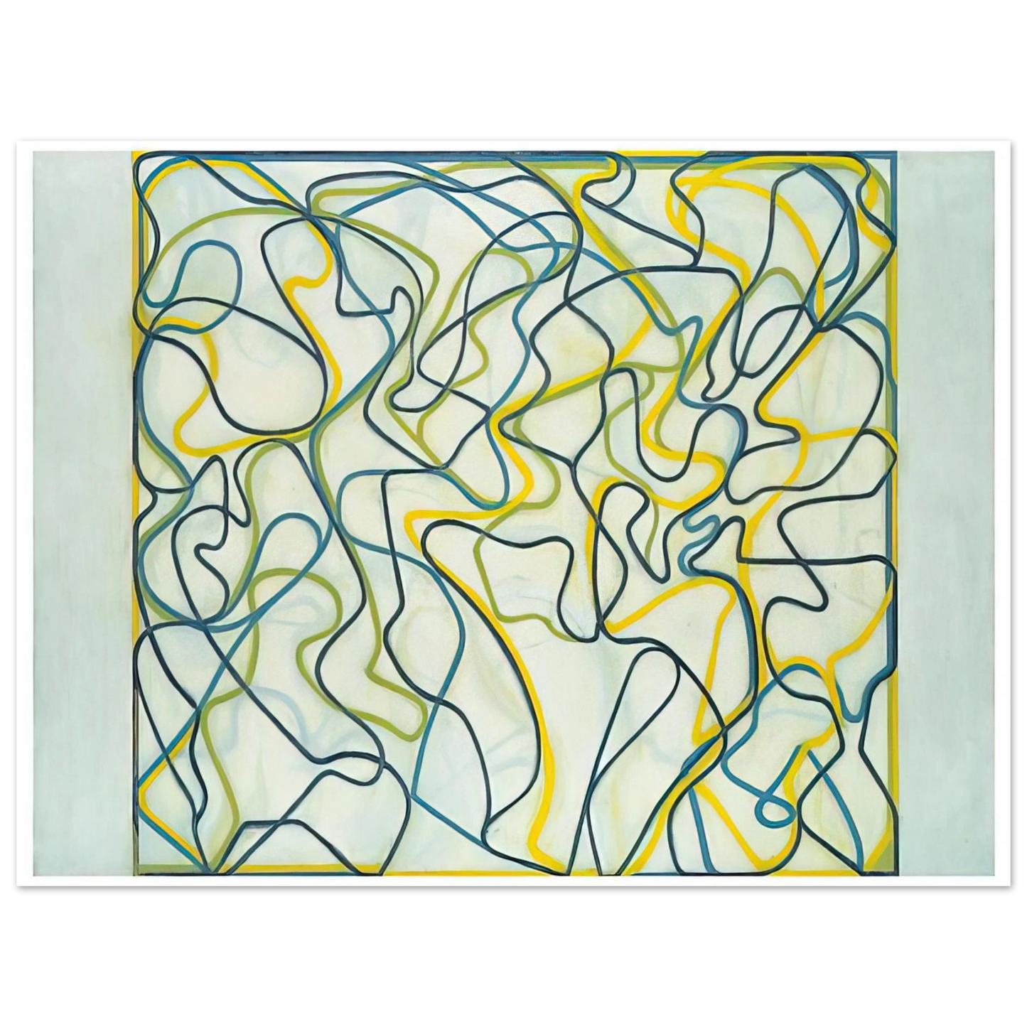 Brice Marden - Third Letter - 2009  75x100 cm / 30x40inches Fine Art Poster